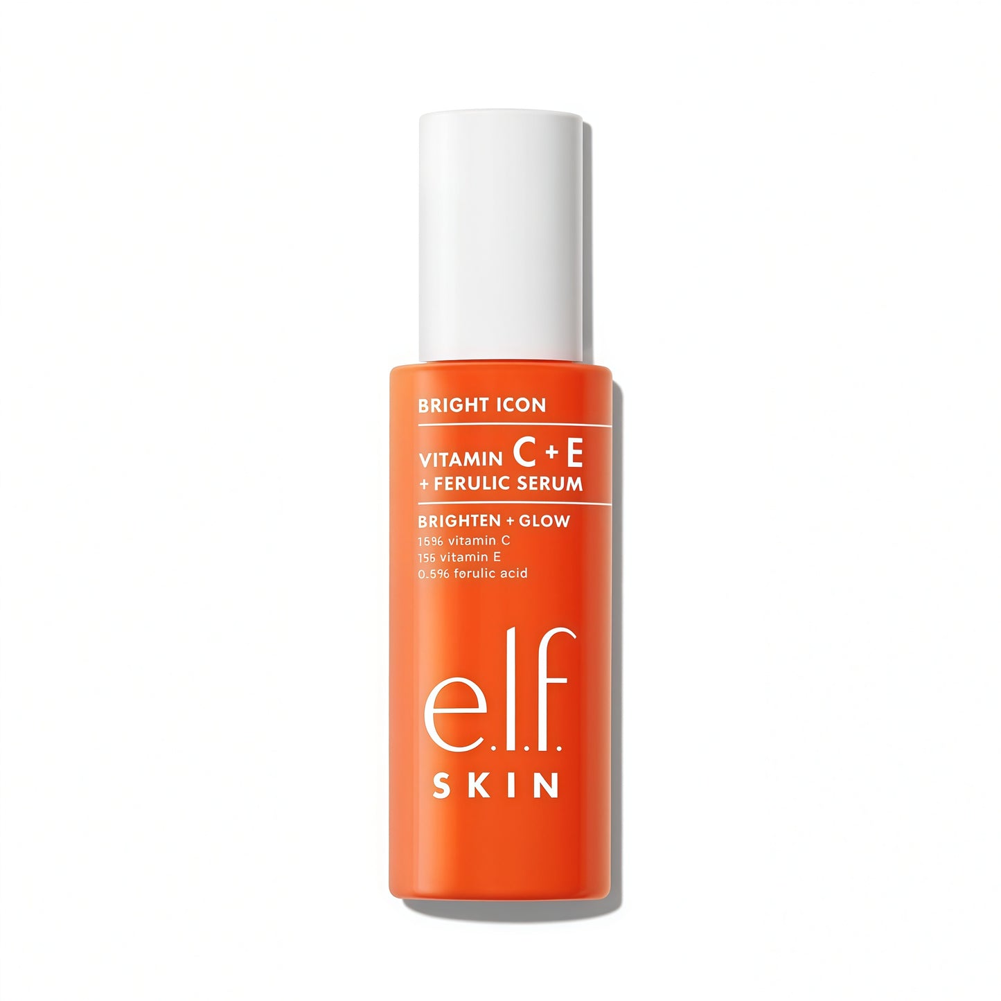 e.l.f. SKIN Bright lcon Vitamin C + E +Ferulic Serum, Brightening & SoothingFace Serum, Helps Even Skin Tone,Vegan & Cruelty-Free, 1 fl oz（2pack）